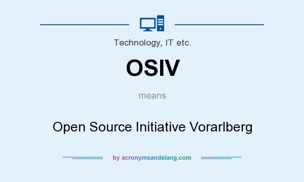 What does OSIV mean? It stands for Open Source Initiative Vorarlberg