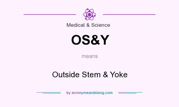 What does OS&Y mean? It stands for Outside Stem & Yoke
