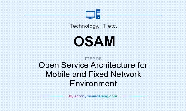 What does OSAM mean? It stands for Open Service Architecture for Mobile and Fixed Network Environment