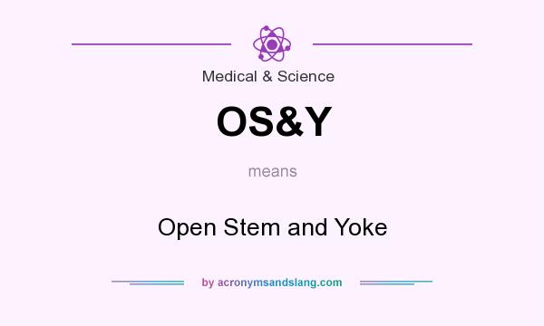 What does OS&Y mean? It stands for Open Stem and Yoke