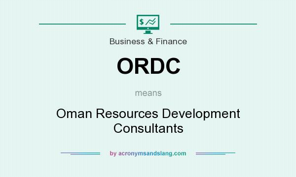 What does ORDC mean? It stands for Oman Resources Development Consultants
