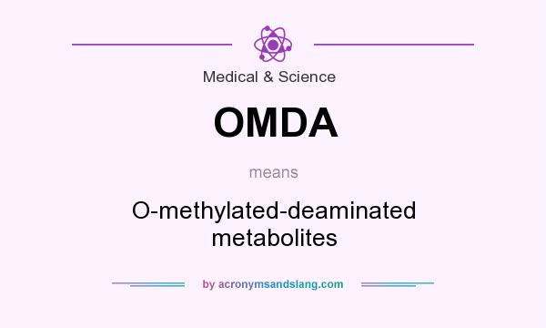 What does OMDA mean? It stands for O-methylated-deaminated metabolites