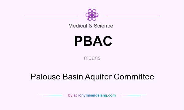 What does PBAC mean? It stands for Palouse Basin Aquifer Committee