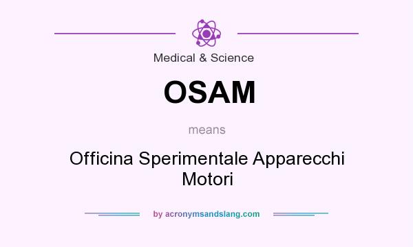 What does OSAM mean? It stands for Officina Sperimentale Apparecchi Motori