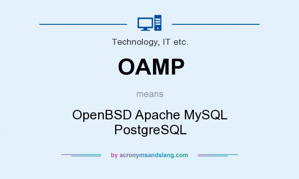 What does OAMP mean? It stands for OpenBSD Apache MySQL PostgreSQL