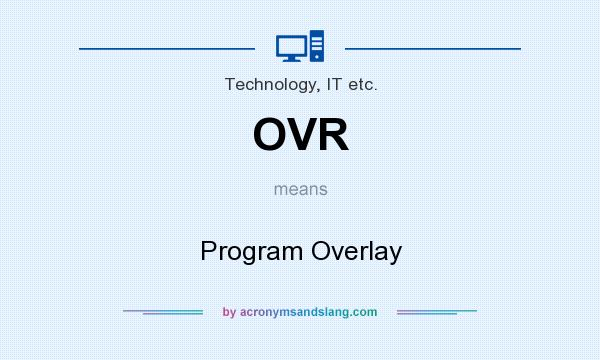 What does OVR mean? It stands for Program Overlay