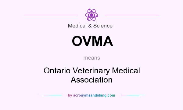 What does OVMA mean? It stands for Ontario Veterinary Medical Association