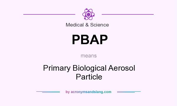 What does PBAP mean? It stands for Primary Biological Aerosol Particle