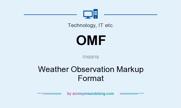 What does OMF mean? It stands for Weather Observation Markup Format