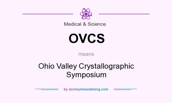 What does OVCS mean? It stands for Ohio Valley Crystallographic Symposium