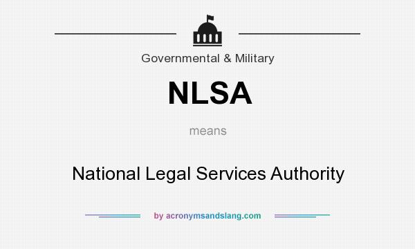 What does NLSA mean? It stands for National Legal Services Authority