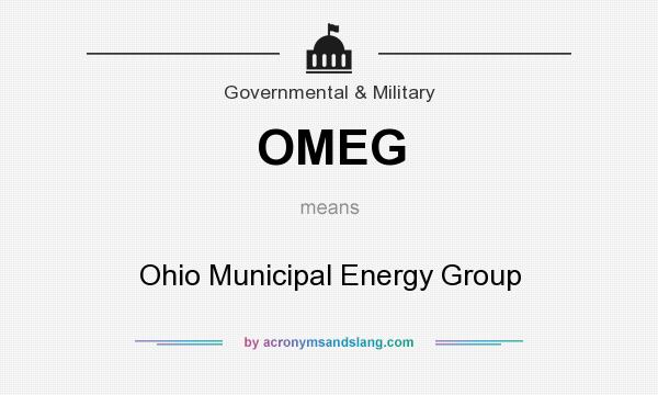 What does OMEG mean? It stands for Ohio Municipal Energy Group