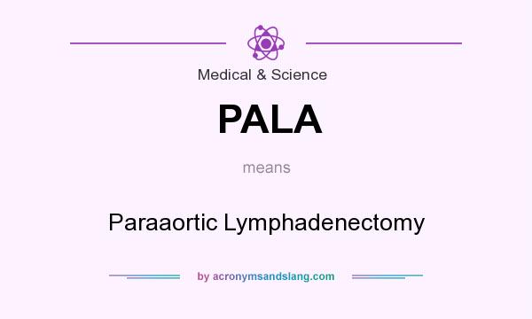 What does PALA mean? It stands for Paraaortic Lymphadenectomy
