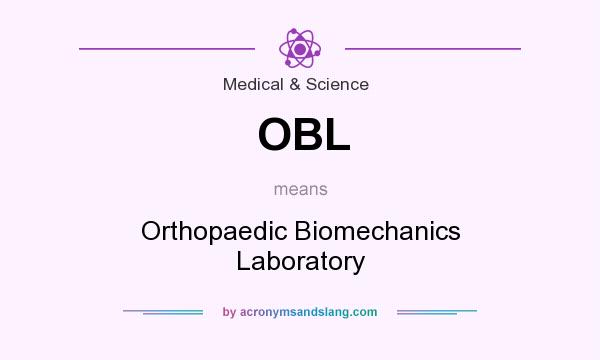 What does OBL mean? It stands for Orthopaedic Biomechanics Laboratory