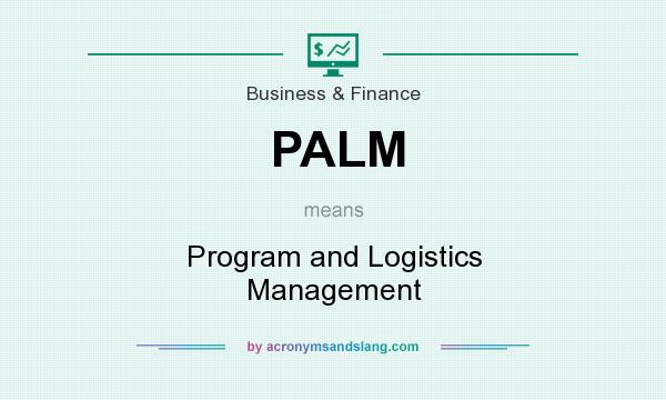 What does PALM mean? It stands for Program and Logistics Management