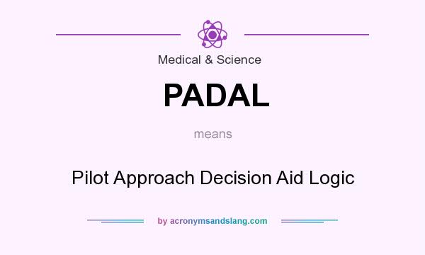 What does PADAL mean? It stands for Pilot Approach Decision Aid Logic