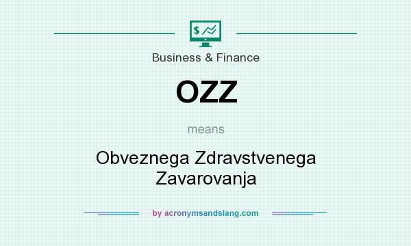 What does OZZ mean? It stands for Obveznega Zdravstvenega Zavarovanja