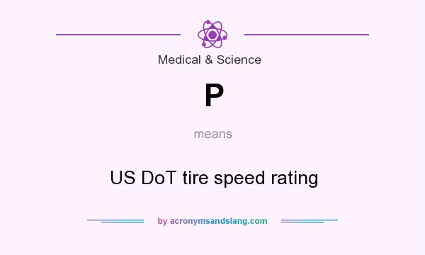 What does P mean? It stands for US DoT tire speed rating