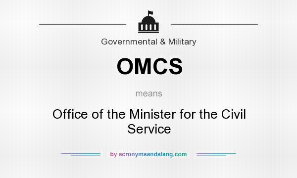 What does OMCS mean? It stands for Office of the Minister for the Civil Service