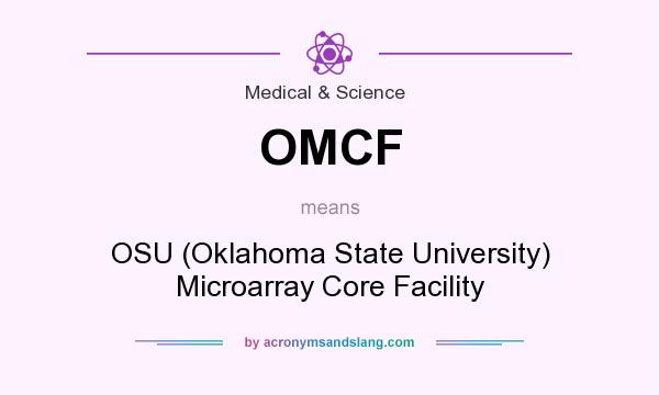 What does OMCF mean? It stands for OSU (Oklahoma State University) Microarray Core Facility
