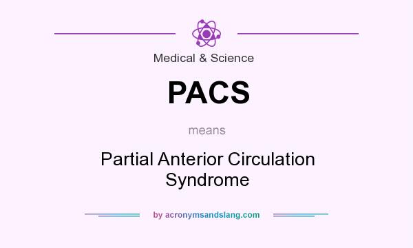 What does PACS mean? It stands for Partial Anterior Circulation Syndrome