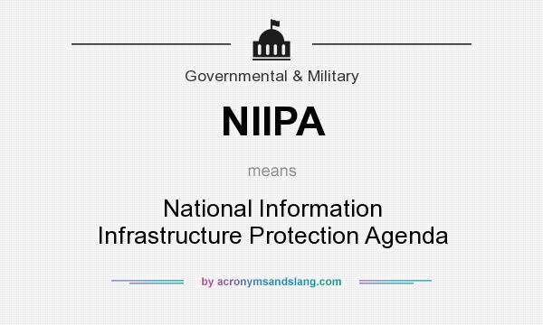 What does NIIPA mean? It stands for National Information Infrastructure Protection Agenda