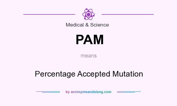 What does PAM mean? It stands for Percentage Accepted Mutation