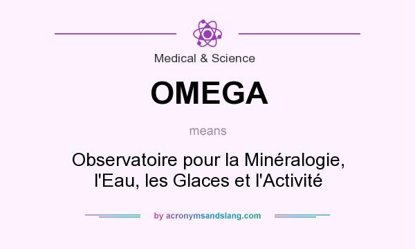 What does OMEGA mean? It stands for Observatoire pour la Minéralogie, l`Eau, les Glaces et l`Activité
