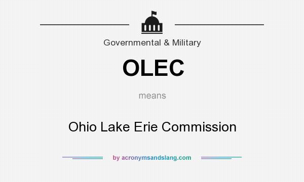What does OLEC mean? It stands for Ohio Lake Erie Commission