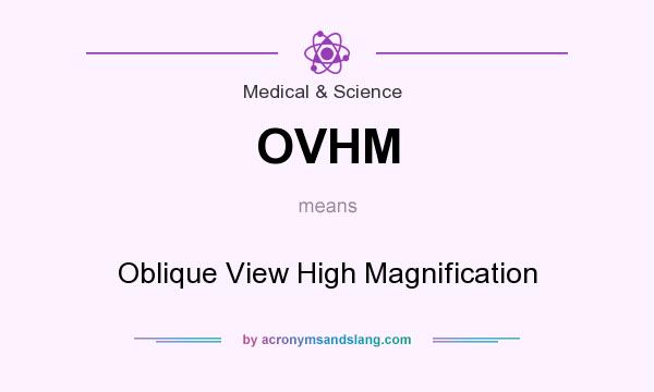 What does OVHM mean? It stands for Oblique View High Magnification