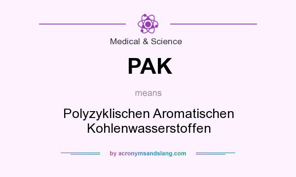 What does PAK mean? It stands for Polyzyklischen Aromatischen Kohlenwasserstoffen