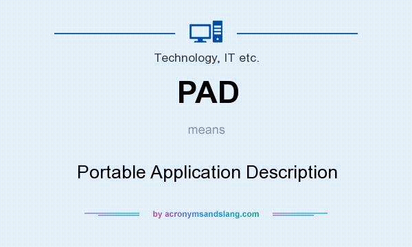 What does PAD mean? It stands for Portable Application Description