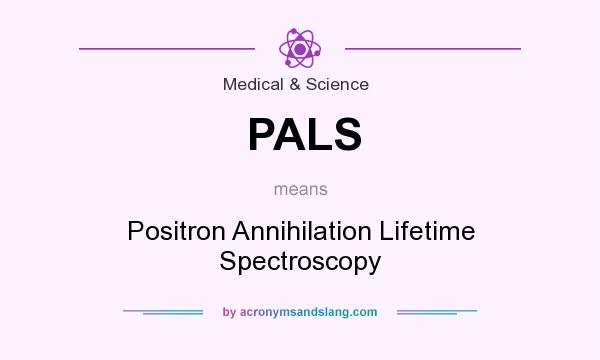 What does PALS mean? It stands for Positron Annihilation Lifetime Spectroscopy