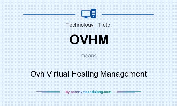 What does OVHM mean? It stands for Ovh Virtual Hosting Management