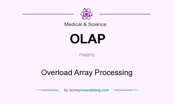What does OLAP mean? It stands for Overload Array Processing