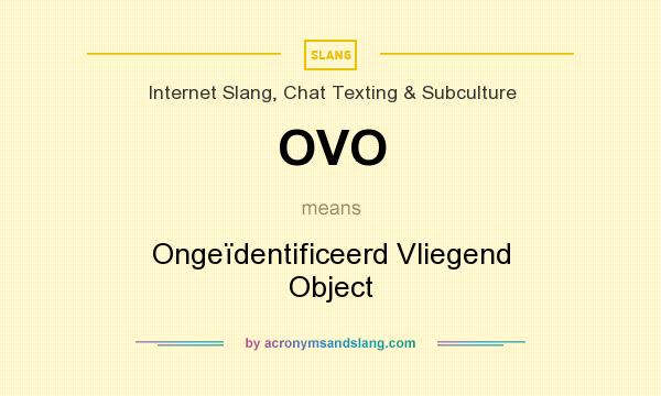 What does OVO mean? It stands for Ongeïdentificeerd Vliegend Object