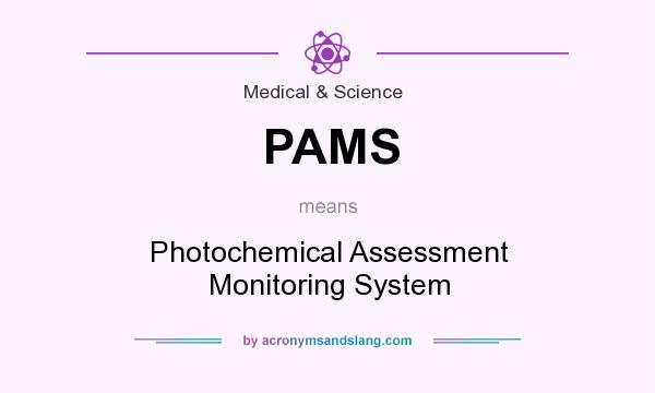 What does PAMS mean? It stands for Photochemical Assessment Monitoring System