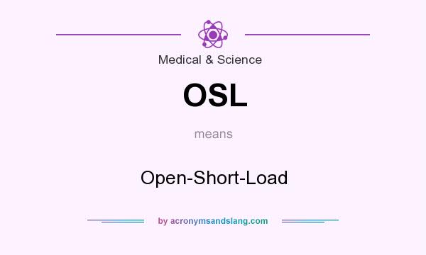 What does OSL mean? It stands for Open-Short-Load