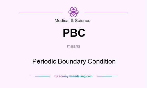 What does PBC mean? It stands for Periodic Boundary Condition