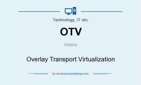 What does OTV mean? It stands for Overlay Transport Virtualization