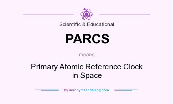 What does PARCS mean? It stands for Primary Atomic Reference Clock in Space