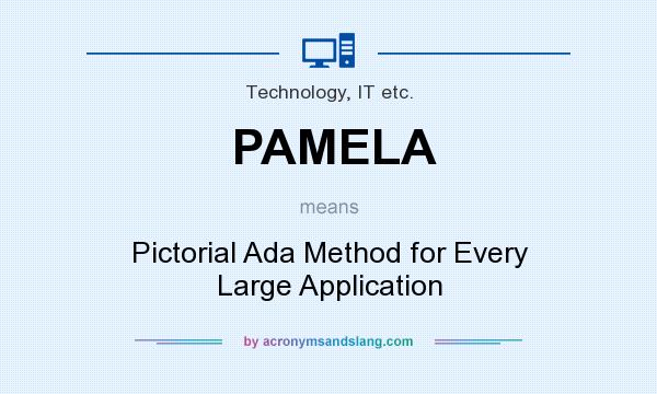 What does PAMELA mean? It stands for Pictorial Ada Method for Every Large Application