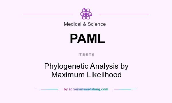 What does PAML mean? It stands for Phylogenetic Analysis by Maximum Likelihood