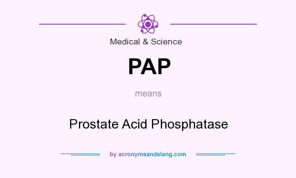 What does PAP mean? It stands for Prostate Acid Phosphatase