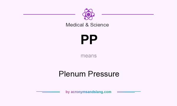 What does PP mean? It stands for Plenum Pressure