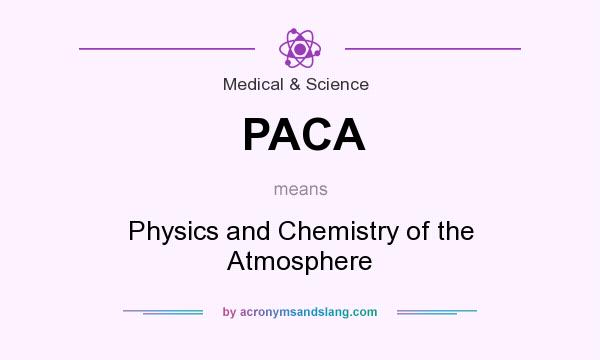 What does PACA mean? It stands for Physics and Chemistry of the Atmosphere