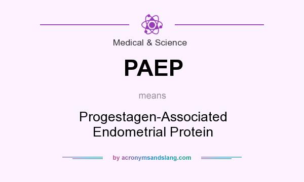 What does PAEP mean? It stands for Progestagen-Associated Endometrial Protein