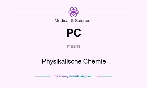 What does PC mean? It stands for Physikalische Chemie