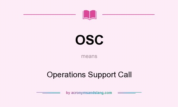 what does osc mean