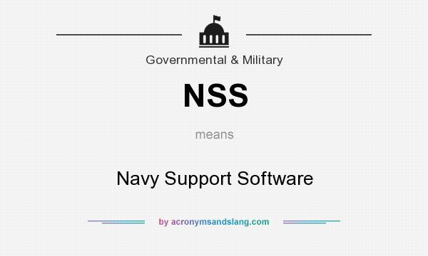 What does NSS mean? It stands for Navy Support Software
